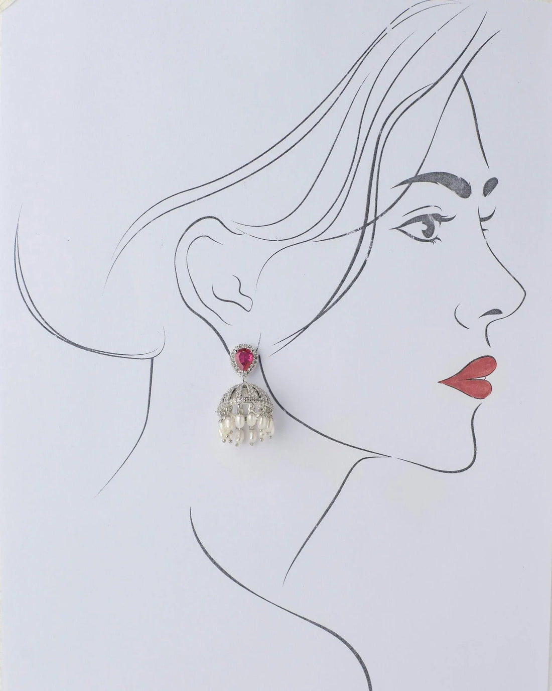 Absolutely Gorgeous Stone-Studded Beaded Jhumkas - Chandrani Pearls