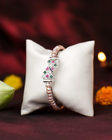 Royal Pearl Gemstone Bangle