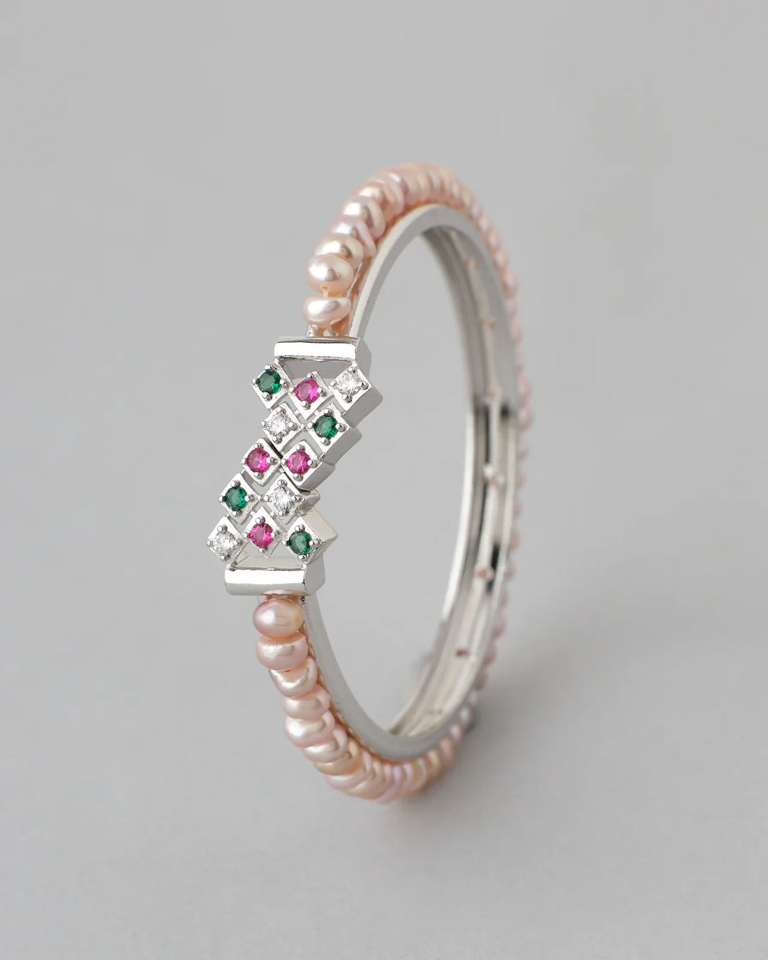 Royal Pearl Gemstone Bangle