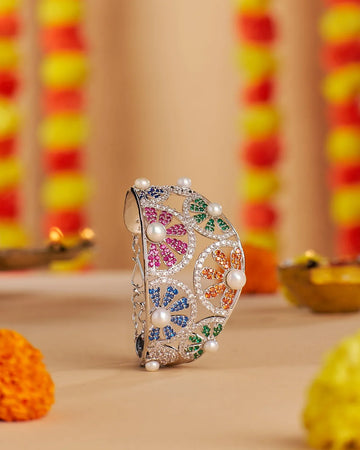 Rainbow Radiance Pearl Bangle