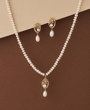 Beautiful Real Pearl Necklace Set - Chandrani Pearls