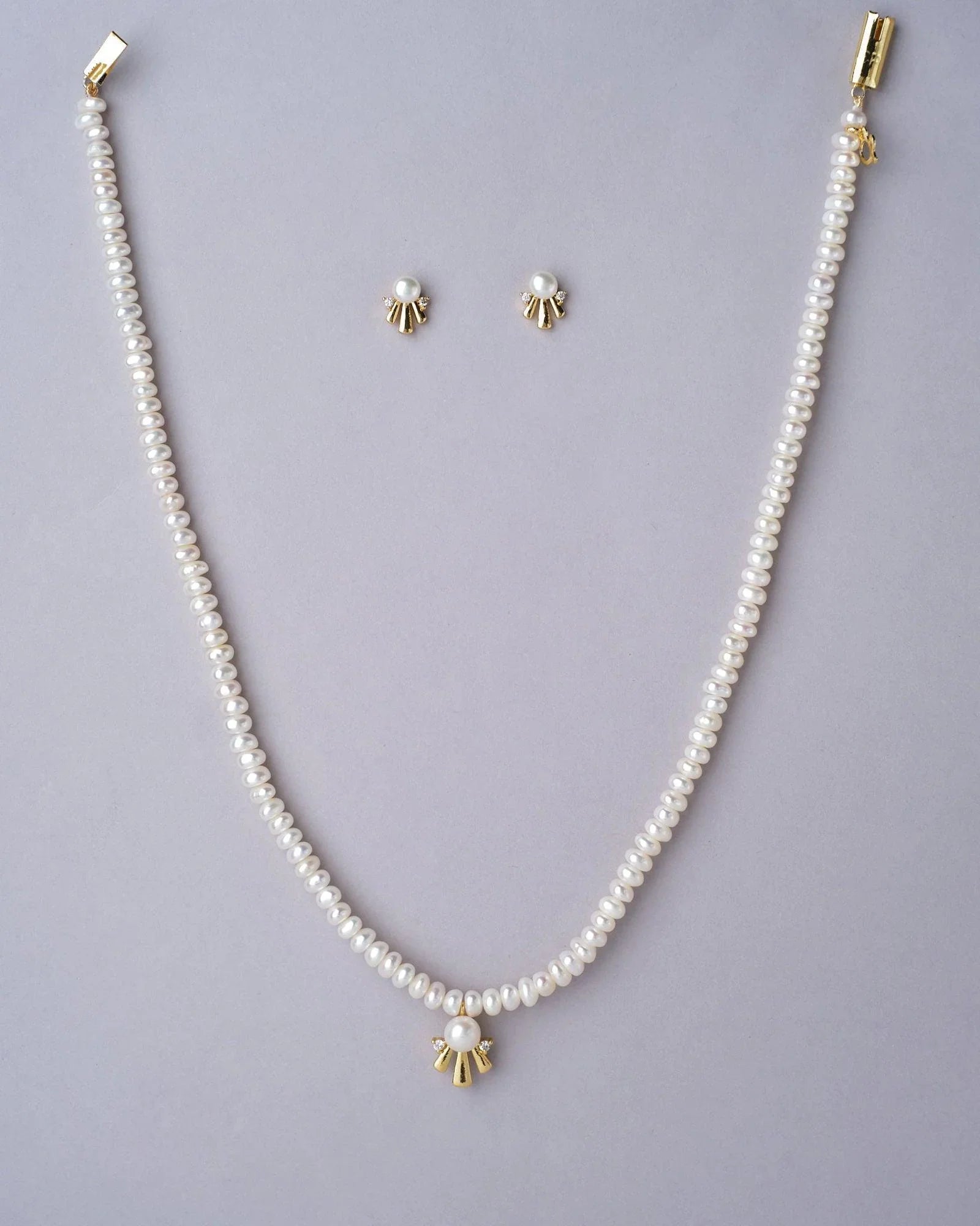 Bloom of Festivity Necklace Set - Chandrani Pearls