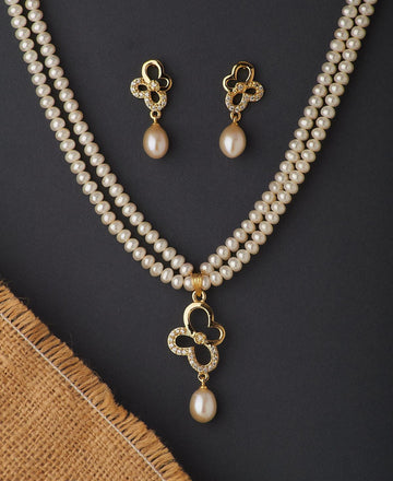 Butterfly Real Pearl Necklace Set - Chandrani Pearls