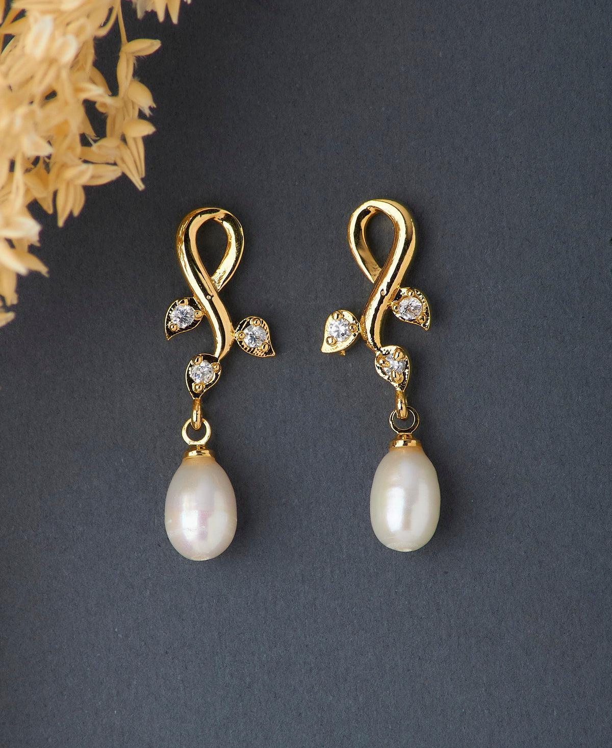 Trendy Pearl Chandrani Pearls Earring Collection With Price Classic