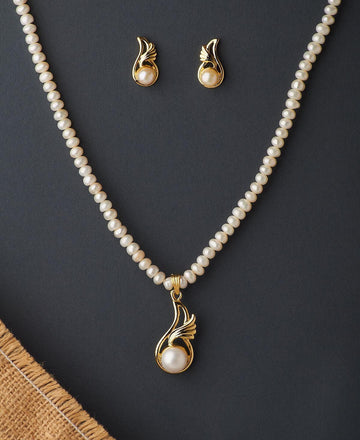 Classy Real Pearl Necklace Set - Chandrani Pearls