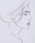Classy White Pearl Stud Earring - Chandrani Pearls