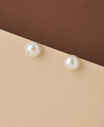 Classy White Pearl Stud Earring - Chandrani Pearls