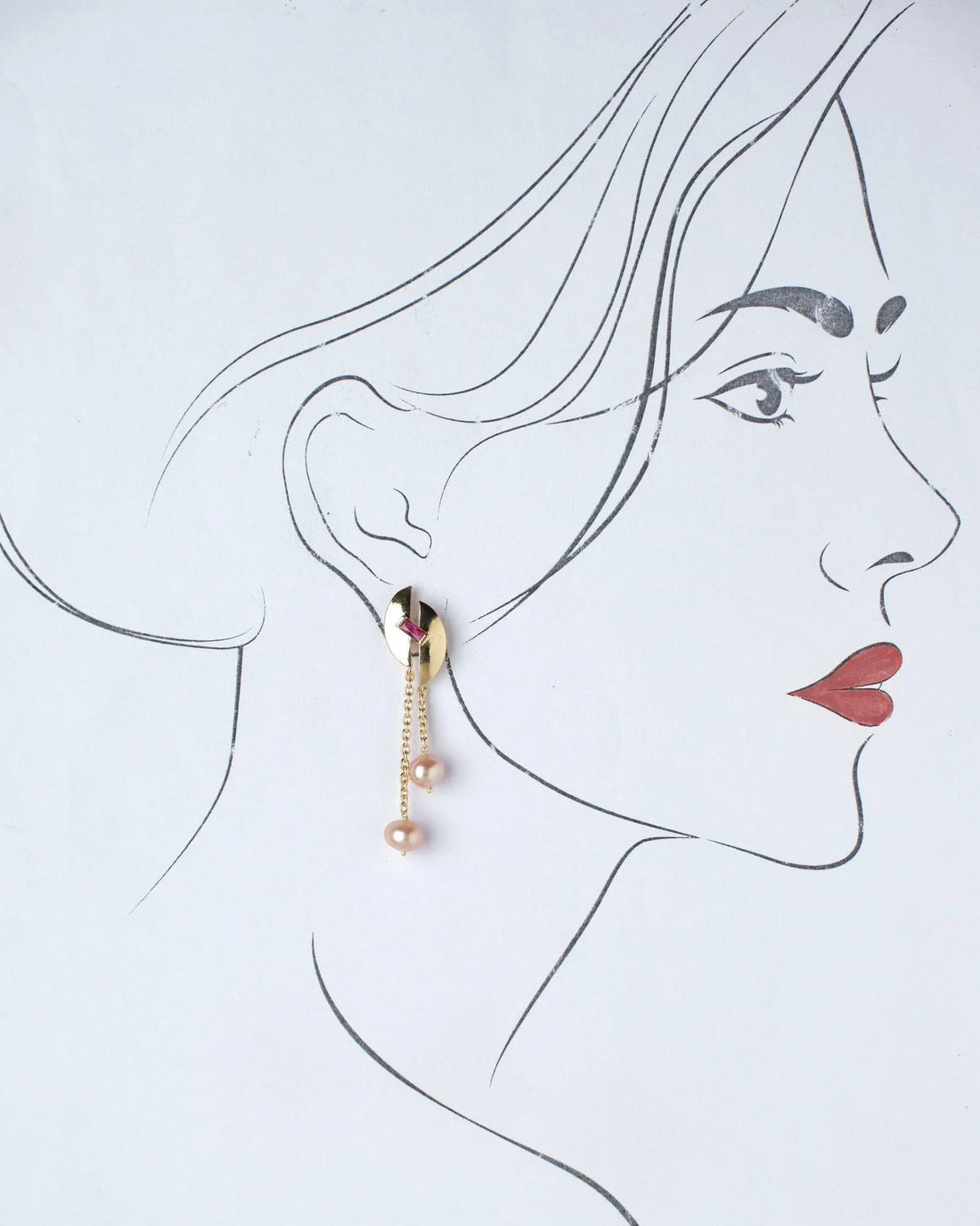 Dazzling Hang Earring - Chandrani Pearls
