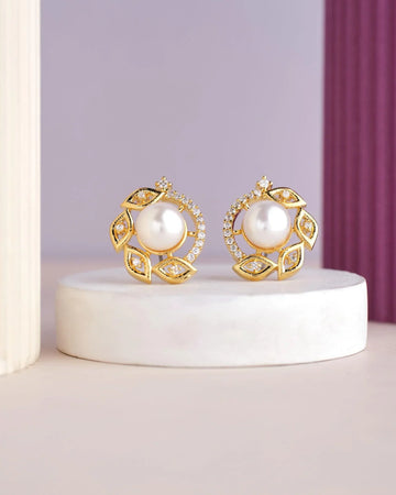 Delicate Stud Pearl Earring - Chandrani Pearls