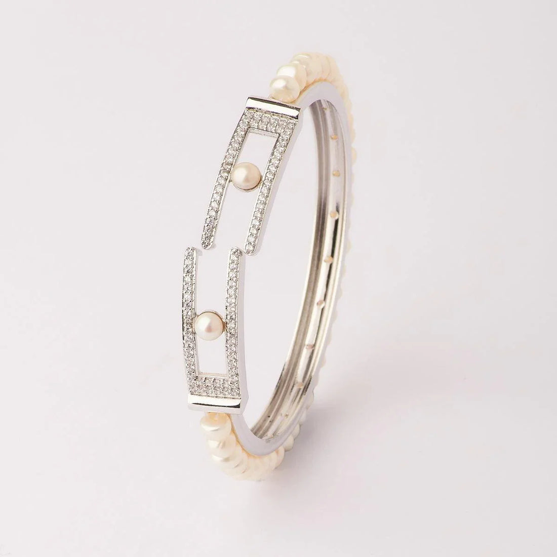 Delightful Real Pearl Bangle - Chandrani Pearls