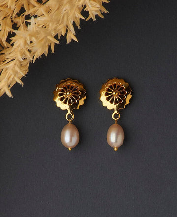 Elegant Pearl Hanging Earring - Chandrani Pearls