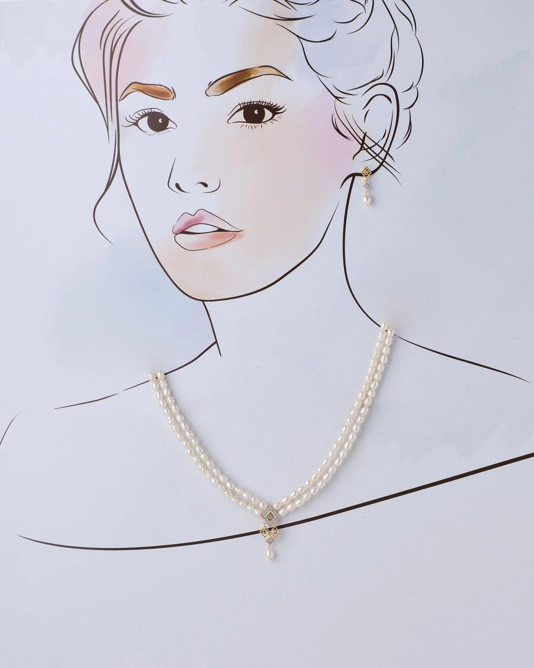 Elegant Pearl Necklace Set - Chandrani Pearls