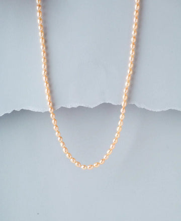 Elegant Pink Pearl Necklace - Chandrani Pearls