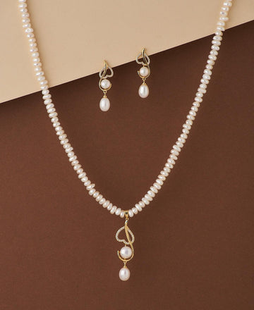 Elegant Real Pearl Necklace Set - Chandrani Pearls