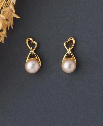 Elegant Real Pearl Stud Earring - Chandrani Pearls