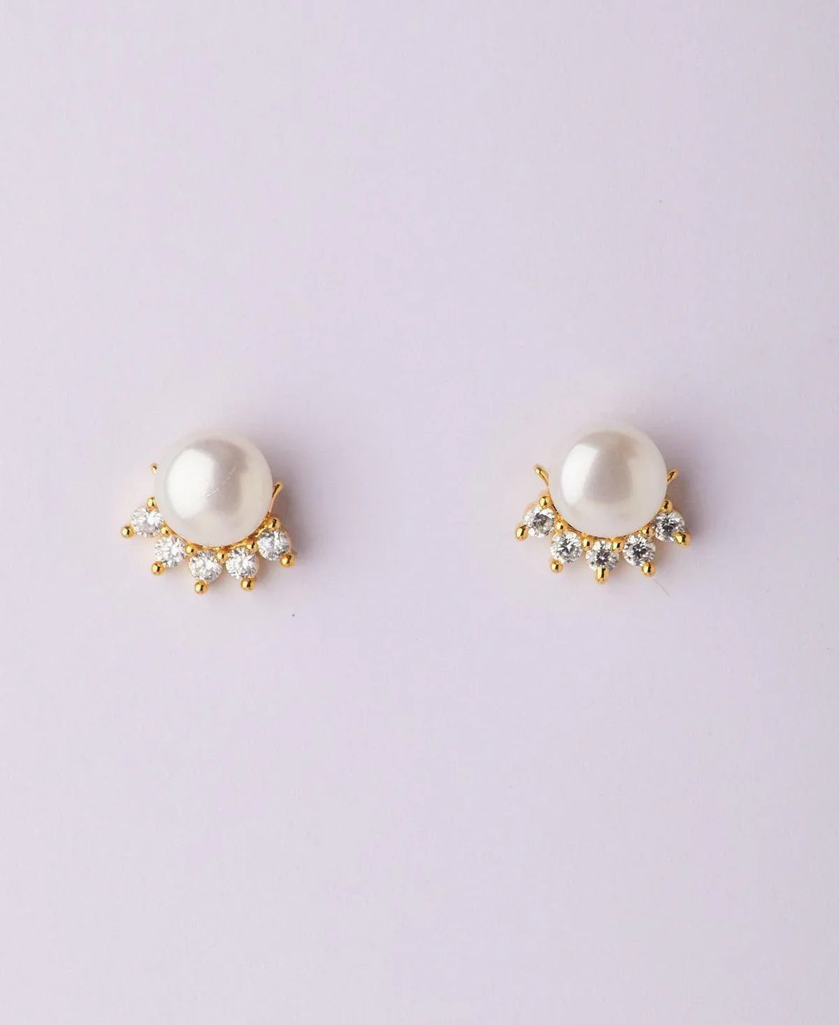 Elegant Real Pearl Stud Earring - Chandrani Pearls