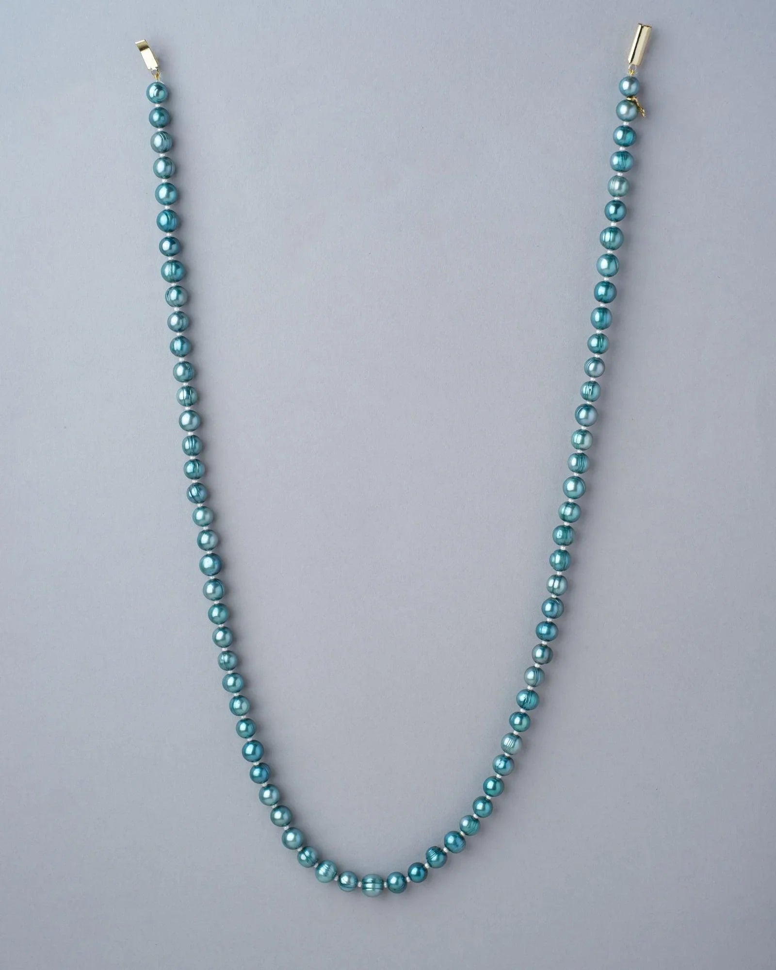 Elegant Sea Green Pearl Necklace - Chandrani Pearls