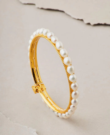 Elegant and classy Pearl Bangle - Chandrani Pearls