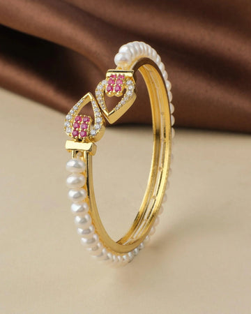 Elegant and classy Pearl Bangle - Chandrani Pearls