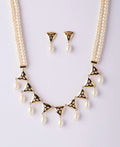 Floral Real Pearl Necklace Set - Chandrani Pearls