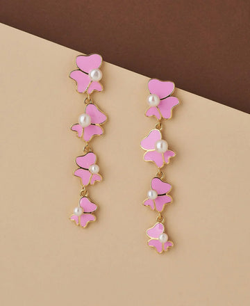 Florial Real Pearl Hanging Earring - Chandrani Pearls
