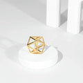 Geo Cube Ring - Bold N' Italic