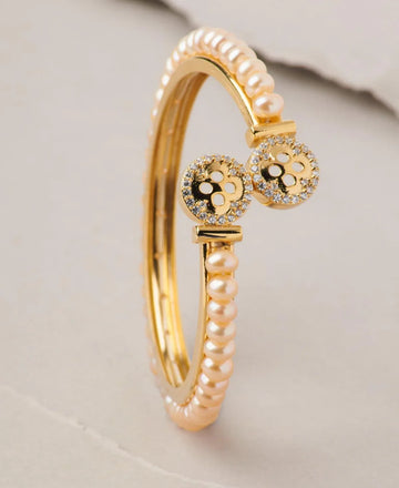 Gorgeous Real Pearl Bangle - Chandrani Pearls