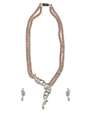 Gorgeous Real Pearl Necklace Set - Chandrani Pearls