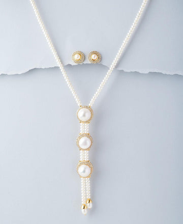 Gorgeous Real Pearl Necklace Set - Chandrani Pearls