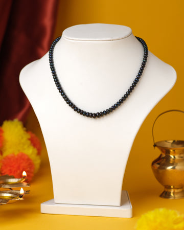 Dark Black Pearl Necklace