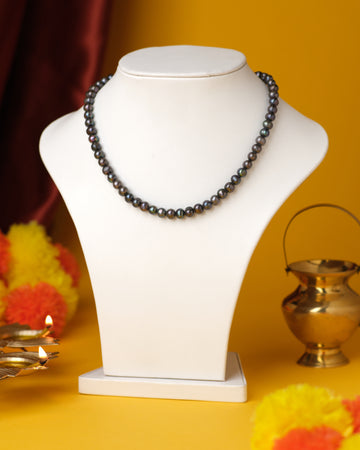 Peacock-Black Pearl Necklace