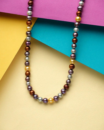 Multi Color Pearl Necklace - Chandrani Pearls