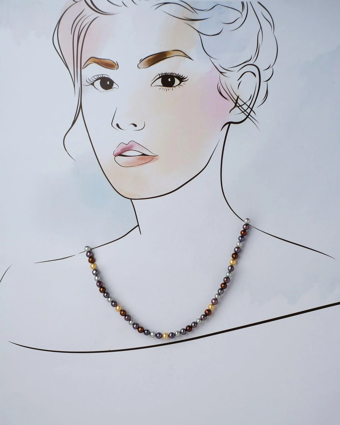 Multi Color Pearl Necklace - Chandrani Pearls