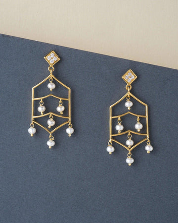 Pretty Light Weight Jhumka T25706 - Chandrani Pearls