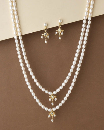 Pretty Pearl Necklace Set - Chandrani Pearls