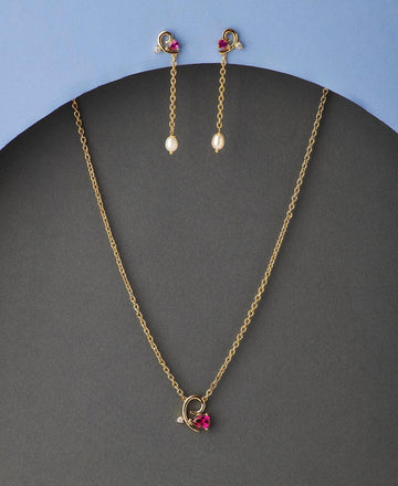 Pretty Real Pearl Necklace Set - Chandrani Pearls