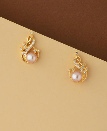Pretty White Pearl Stud Earring - Chandrani Pearls