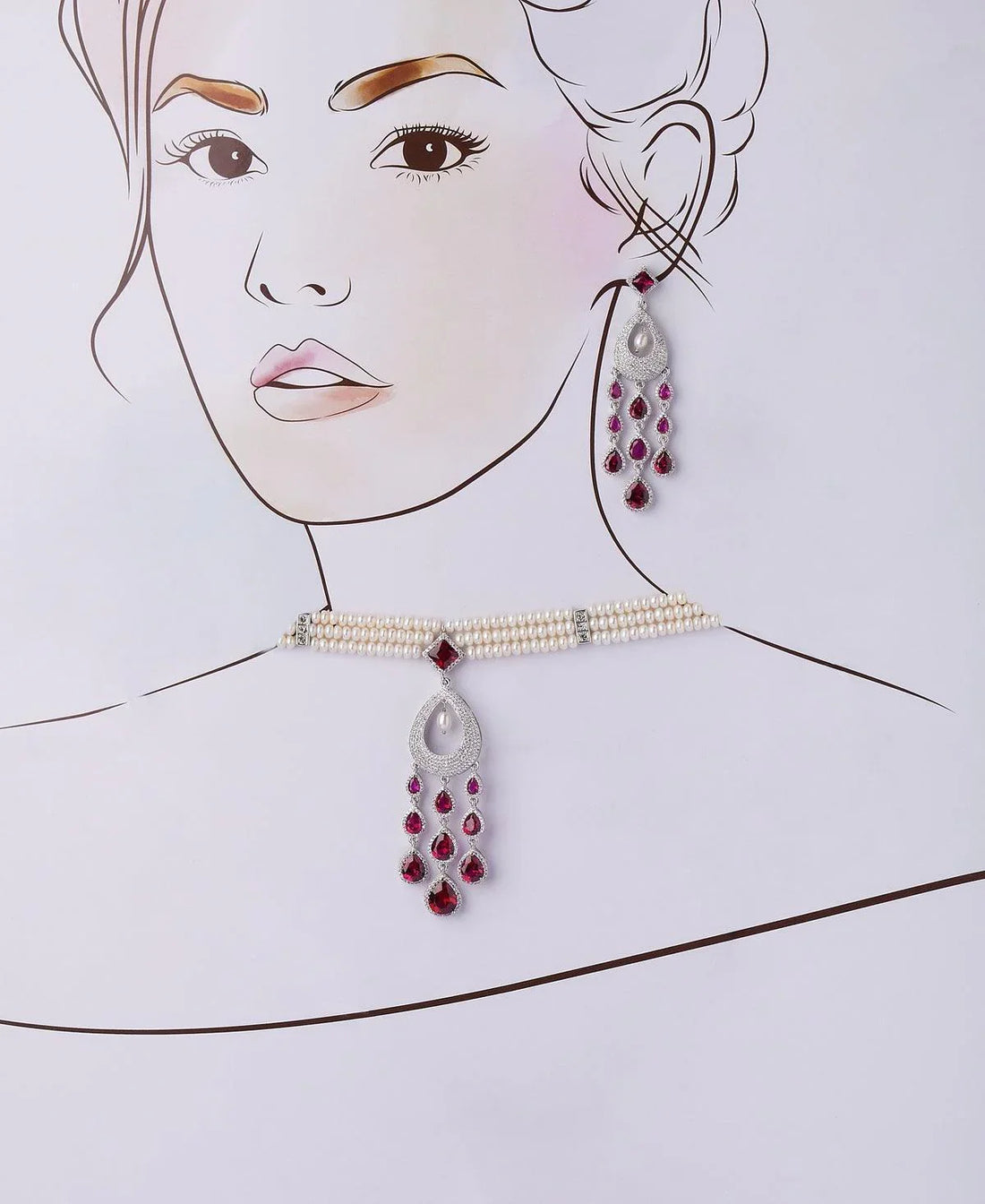 Ravishing Pearl Necklace Set - Chandrani Pearls