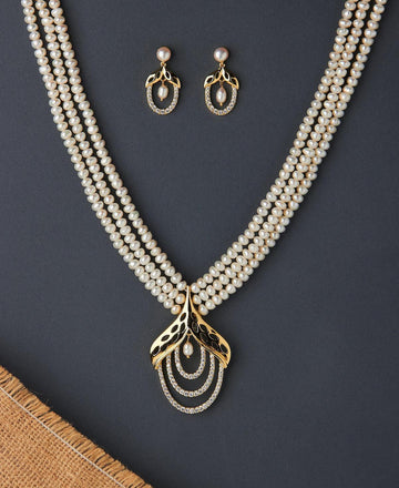 Ravishing Real Pearl Necklace Set - Chandrani Pearls