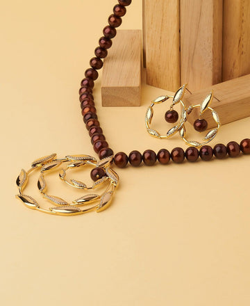 Ravishing Real Pearl Necklace Set - Chandrani Pearls