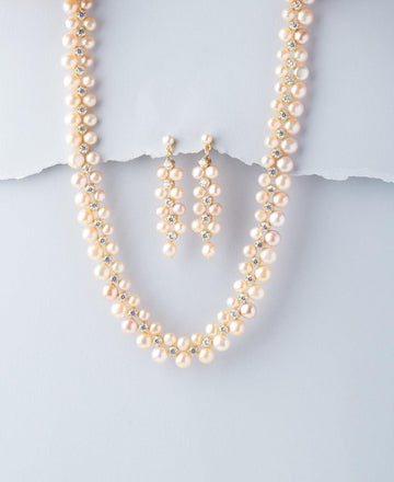 Ravishing Real Pearl Necklace Set - Chandrani Pearls