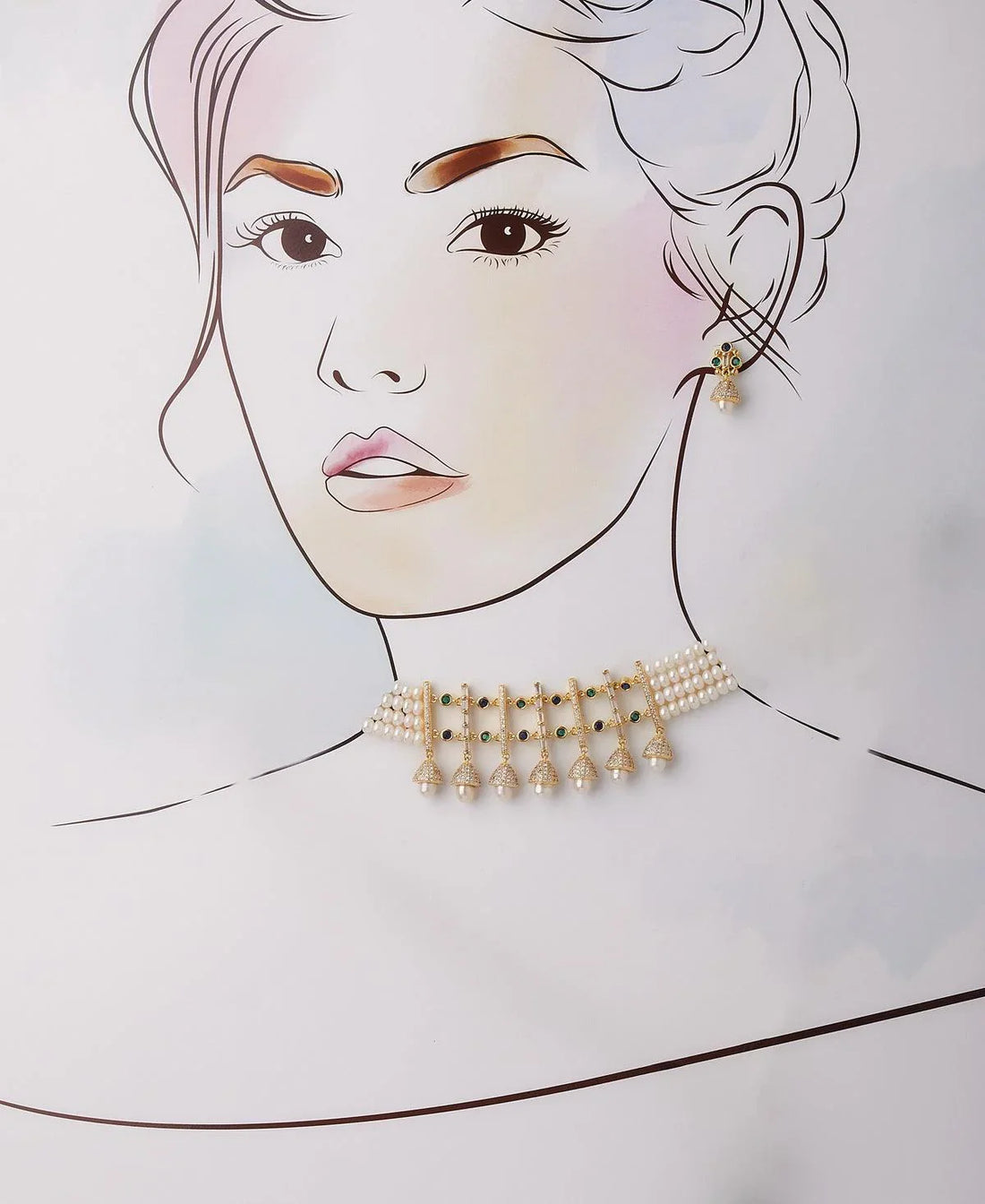 Ravishing Real Pearl Necklace Set - Chandrani Pearls