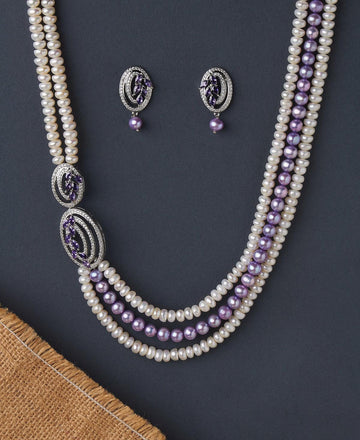 Ravishing Real Pearl Necklace Set - Chandrani Pearls