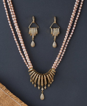 Ravishing Real Pearl Necklace Set - Chandrani Pearls