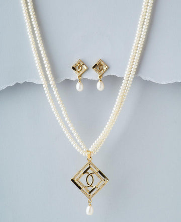 Regal Real Pearl Necklace Set - Chandrani Pearls