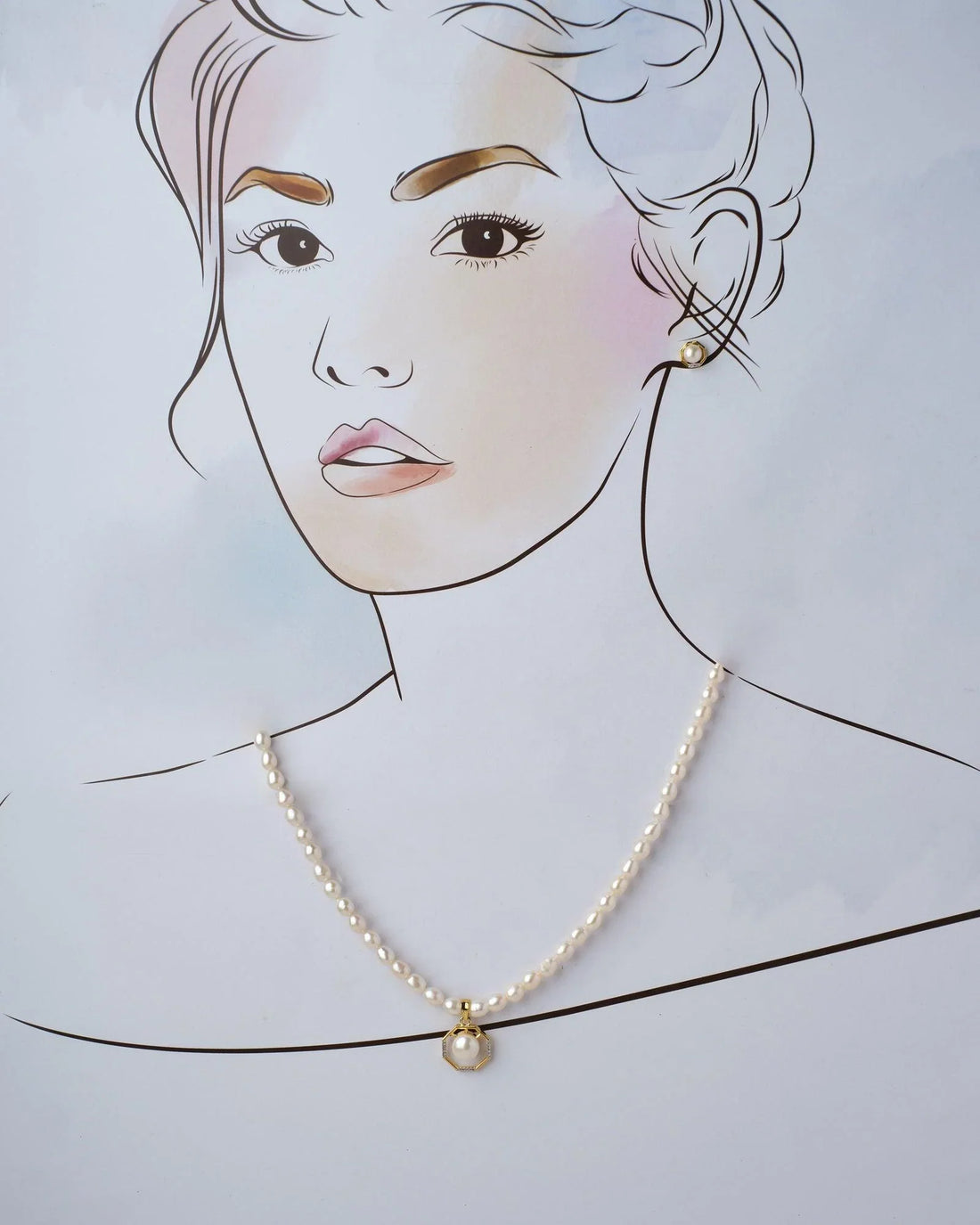 Rustic Ethereal Pearl Necklace Set - Chandrani Pearls