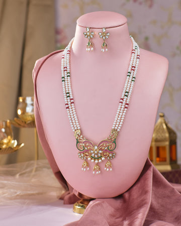 Royal Radiance Bridal Pearl & Gold Jewellery Set