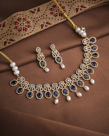 Queen’s Radiant CZ Choker Set