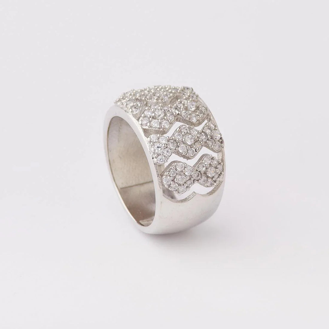 Sterling Silver AD Ring - Chandrani Pearls