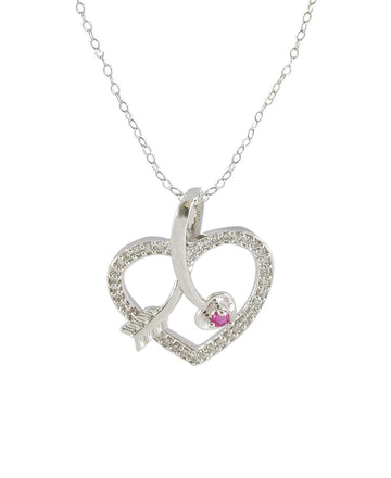 Stone Studded Silver pendant - Chandrani Pearls